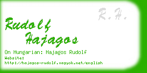 rudolf hajagos business card